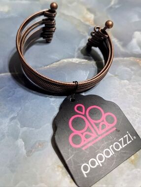 Paparazzi Copper-Tone Multi-Strand Cuff Bracelet - Copper